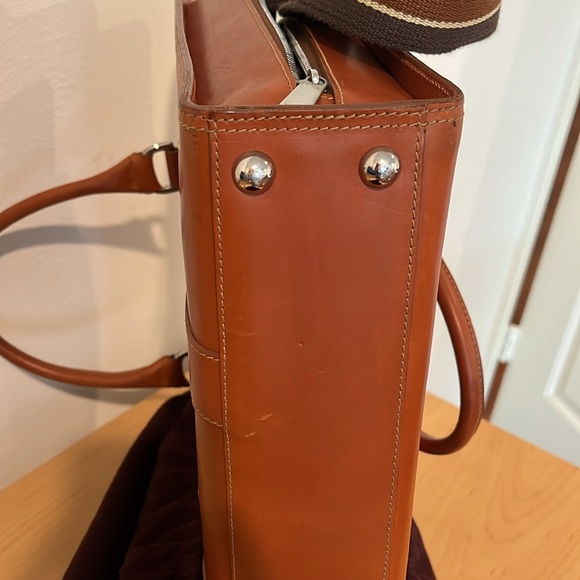 Mulberry large briefcase in cognac leather - Picture 12 of 13